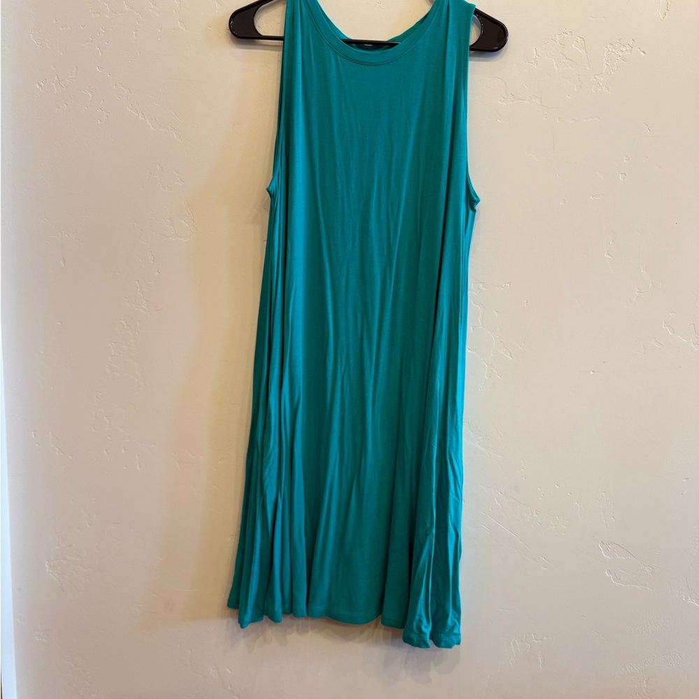 Time and Tru Teal Midi Dress